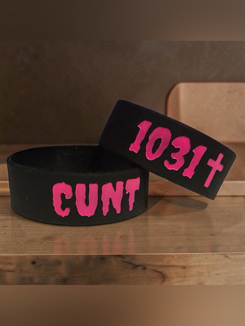 1031 Clothing C*nt Bracelet Black Pink Scene Kid MySpace Jeffree Star Y2k